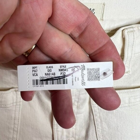 Madewell $128 Petite Perfect Wide Leg Jean Vintage Canvas Size P32 NM945 - Picture 6 of 8